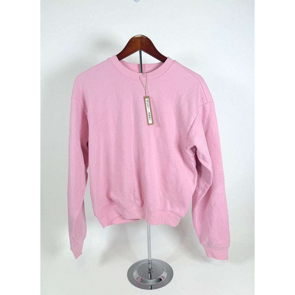 SKIMS Sweatshirt Womens Small Cotton Crewneck Preppy Y2K Soft Pink Loungewear